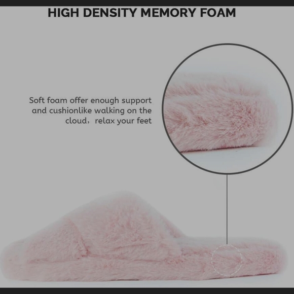 🆕️ Pink Fluffy Faux Fur Slippers 💗 - Picture 3 of 7